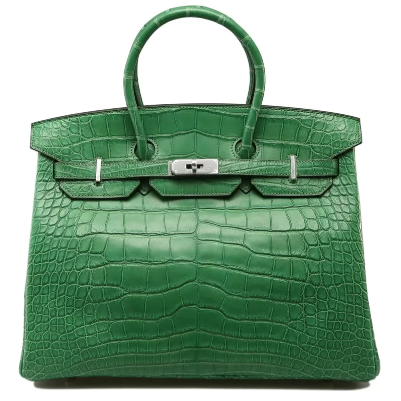 Premium Hermès Replica Birkin 35 Cactus Matte Alligator