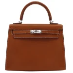 Premium Hermès Replica - Kelly 25 Sellier Fauve Barenia Palladium HW