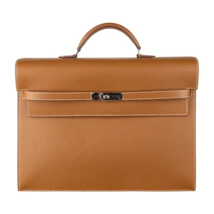 Premium Hermès Replica – Kelly 38 Depeche Gold Epsom Palladium