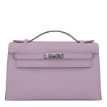 Premium Hermès Replica – Kelly Pochette Mauve Palladium HW